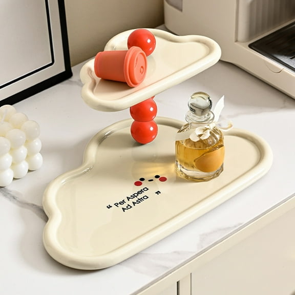 Key Holder, Entryway Organizer, Double Tier Push Tray, Stylish Storage Solution, Modern Home Decor, Bedroom Living Room