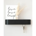 thumbnail image 1 of Key Holder 'Toke' | Minimalist Key Hook Design from Berlin | Modern Key Holder Wall Mount with Wooden Shelf | Key Rack for Wall as Entryway Organizer | Oak, Black, 1 of 4