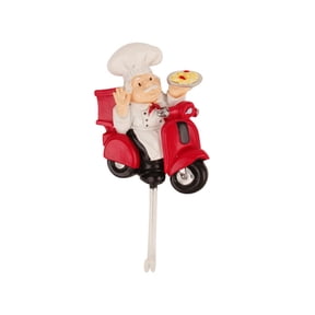 Key-Holder Hook-Kitchen Cartoon Chef-Style Resin Wall Hooks Decorative Cloth Towel Hooks Hanger Coat Hangers for Scarf