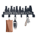 thumbnail image 1 of Msimplism.D Key Holder Wall Mount with 6 Hooks, a Bunch of Cats Black Iron Key Rack Organizer  - Rustproof, Waterproof - Easy Installation, Gift for New Homeowners - 9.8inch/25cm, 1 of 5