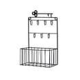 thumbnail image 1 of Key Holder Wall Mount - Metal Key Organizer with Hooks - Entryway, Kitchen, or Office Key Storage Solution, 1 of 6