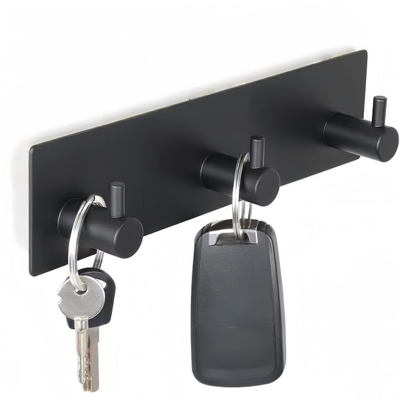 Key Holder Rack with 3 Hook, Black