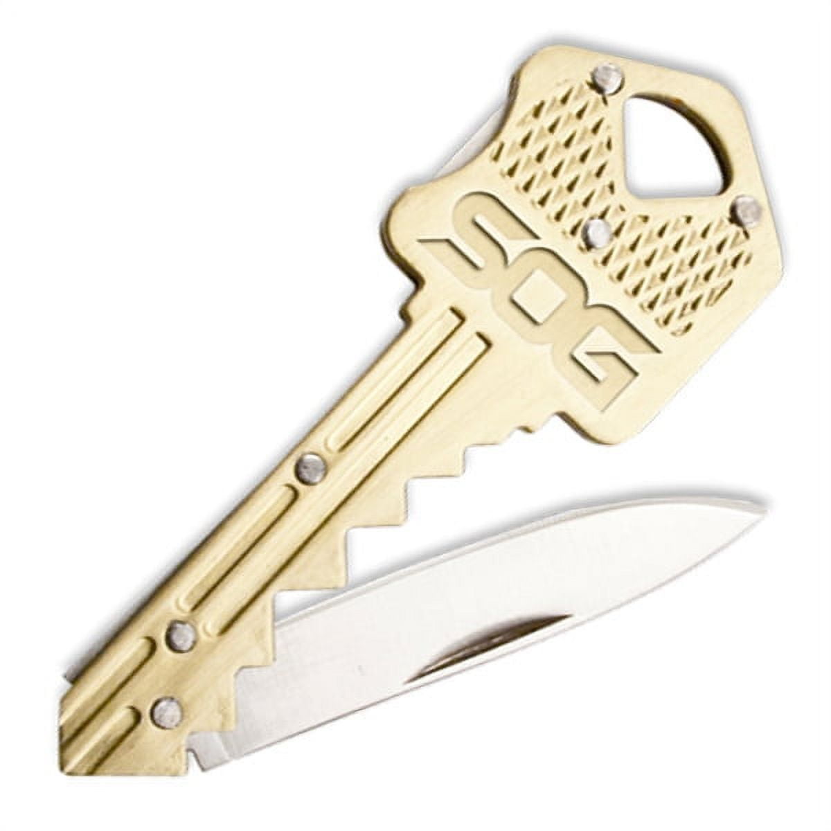 Colonial Brass Handle Tiny Key Ring Knife Made in USA 1-3/4 closed -  KnifeCenter - M12101 - Discontinued