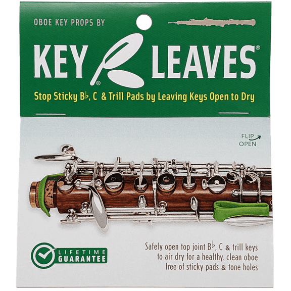 Key Leaves Oboe Key Props to help prevent wood cracks and sticky pads