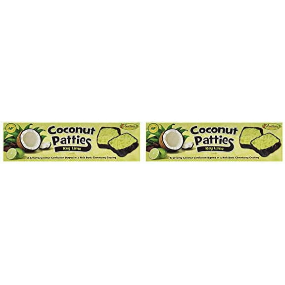 Key Lime Flavor Coconut Patties,net wt 12 (Two Pack)