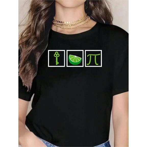 Key Lime Pie Florida Dessert Key Lime Pie Baker T-Shirt - Soft 100% Cotton, Breathable, Short Sleeve, Casual, Summer Outdoor Essential For Men Women - Perfect For Daily Wear, Hiking, And Travel