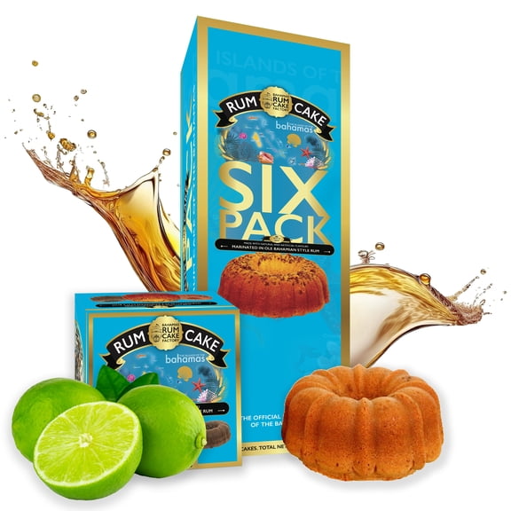 Key Lime rum cake 4 oz six pack