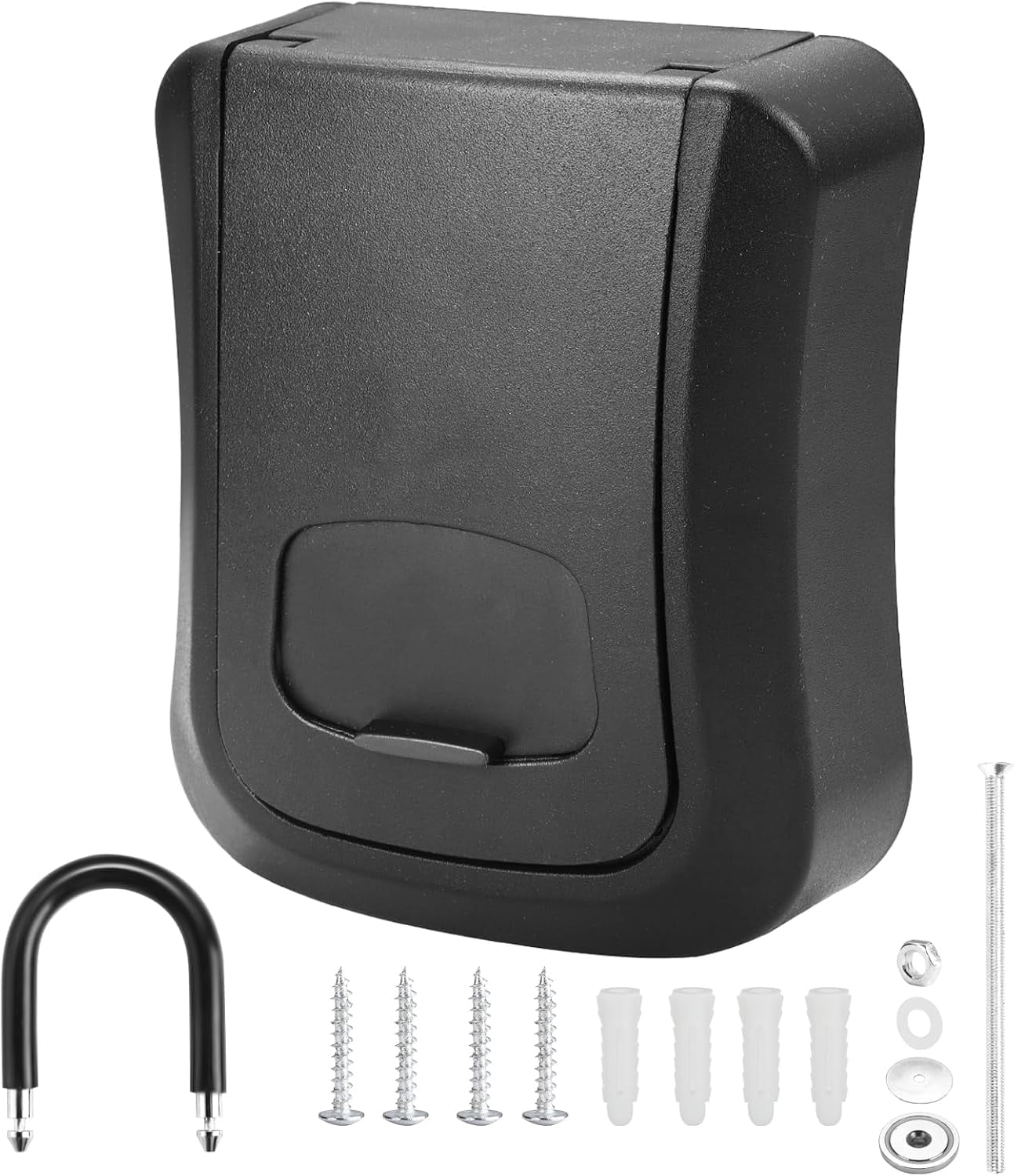 Key Lock Box with 4-Digit Combination Code - Black Heavy-Duty Key Lock ...