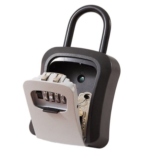 Key Lock Box 5in 4 Digit Combination Lockbox Resettable Code Key Box for Storage