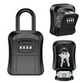 thumbnail image 1 of Key Lock Box, AMIR Key Box Outside Safe Box for Keys with Removable Shackle 4-Digit Combination Key Storage Box key Box for Home Warehouse Pet Sitters, 1 of 10