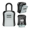 thumbnail image 1 of Key Lock Box, AMIR Key Box Outside Safe Box for Keys with Removable Shackle 4-Digit Combination Key Storage Box key Lock Box for Home Warehouse Pet Sitters, 1 of 11
