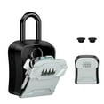 thumbnail image 1 of Key Lock Box, AMIR Key Box with Removable Shackle 4-Digit Key Storage Box for Home Warehouse Garage Warehouse Vocation House, 1 of 11