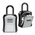 thumbnail image 1 of Key Lock Box, AMIR Key Box with Removable Shackle 5 Keys Capacity Key Safe Box for Home Warehouse Garage 2 PCS, 1 of 11