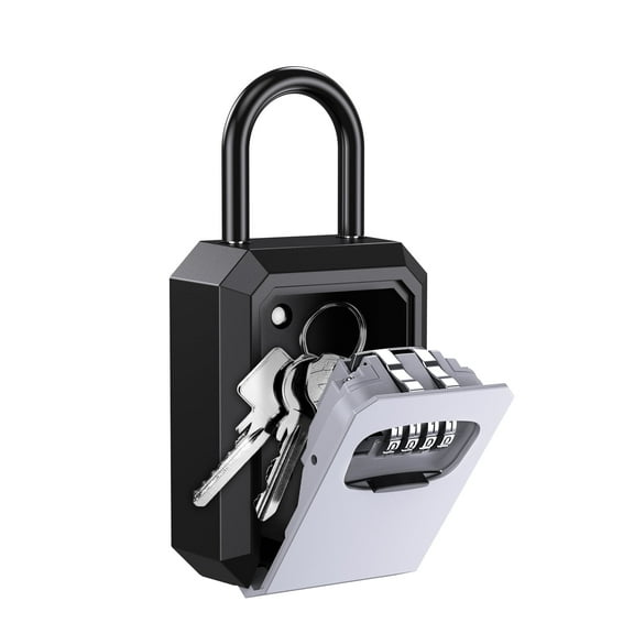 Key Lock Box, AMIR Waterproof 5 Keys Capacity Key Storage Box Key Box for Apartment Warehouse Basement Garage Outside
