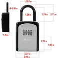 thumbnail image 1 of Key Lock Box, Combination Lock Box with Code for House Key Storage, Combo Door Locker (Black-1pack), 1 of 7