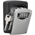 thumbnail image 1 of Key Lock Box for Door Handle Waterproof Resettable 4-Digit Combination Lockbox for keys Outdoor,Hanging Key Safe Box for Outside,Small Key Storage Box with Lock, 1 of 5