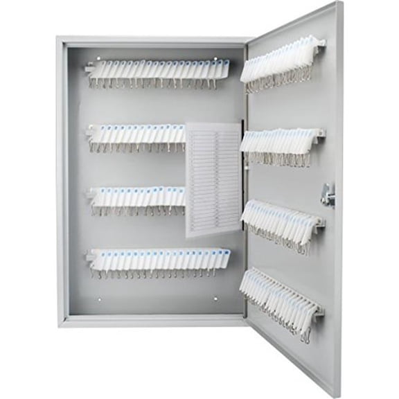 Key Lock Box - Gray - 160 Key Slots - Durable Steel Construction