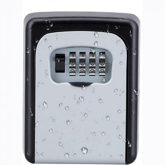 Key Lock Box for Indoor Outdoor Use, Emergency Spare Key Storage, Zinc Alloy Material Provides High Security with Resettable Code, Suitable for Real Estate and Home Services