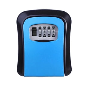 Key Lock Box for Outside, Key Lock Box Wall Mounted, 4-Digit Combination Key Safe Combination Key Safe Security Storage Lock Box for Indoor, Outdoor, Garage, Garden Clearance
