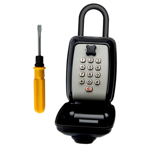 Key Lock Box Outside Key Safe Box Wall Mount 12 Digit Combination Lock Box Security Lock Box Outdoor Spare Key Hider