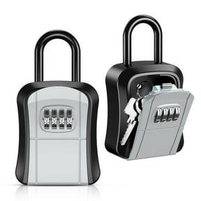 4Digit Combination Key Lock Box Wall Mount Safe Security Storage ...