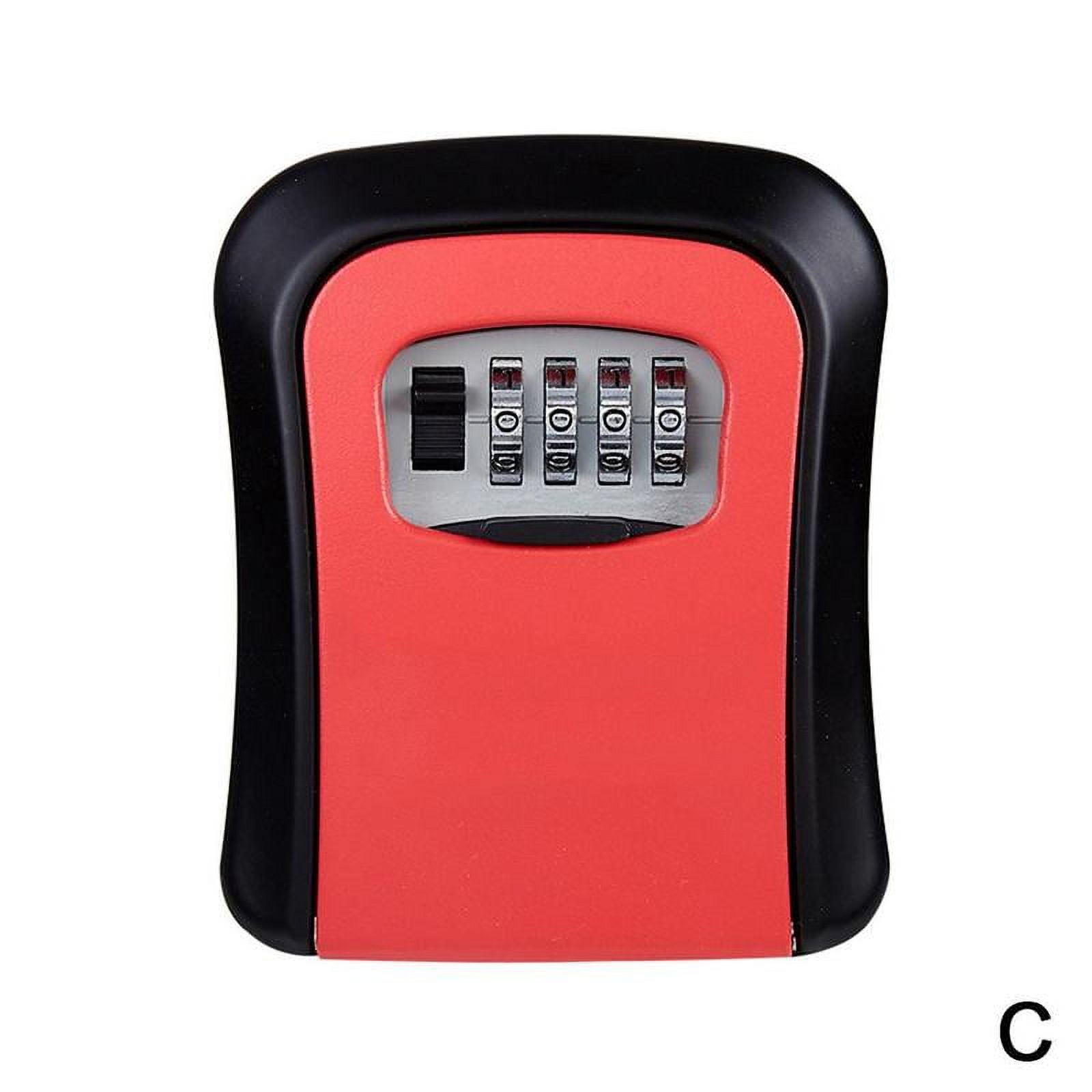 Key Box Anti Theft Key Lock Box 4 Digit Combination - Wall Mounted ...