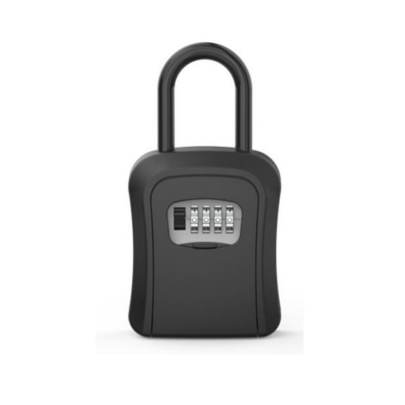Key Lock Box , Wall Mounted Key Safe Box Weatherproof 4 Digit Combination Key Storage Lock Box Indoor Outdoor Key Holder