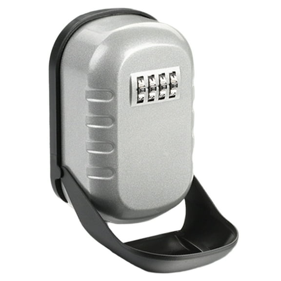 Key Lock Box Wall Mounted Key Storage Secret Box Organizer 4 Digit Combination Password Security Code Lock Deposit Box