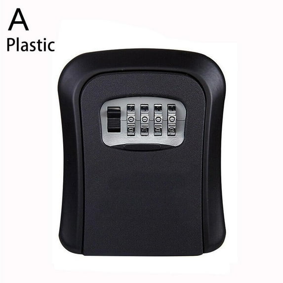 Key Lock Box Wall-mounted Key Weatherproof 4-Digit Secret Storage Key Box Combination Password C6B8 Lock Security Code