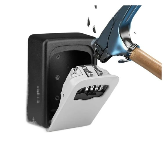 Key Lock Box Waterproof Key Code Box Aluminum Password Security Key Box Wall Mounted Password Box Key Safe Lock Box ,Fireproof Resistant Insulation