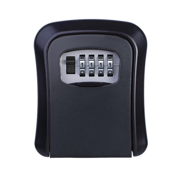 Key Lock Box Waterproof, Portable 4-Digit Combination Safe Lockbox with Removable Shackle,Capacity Security Key Storage for Home Outdoor