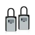 thumbnail image 1 of Key Lock Box,Weatherproof 4 Digit Combination Password Key Storage Security Lock Box Indoor Outdoor Key Safe Lock Box ,Easy Installation, 1 of 7