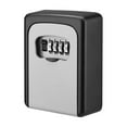 Key Lock Box , Weatherproof 4 Digit Combination Password Key Storage