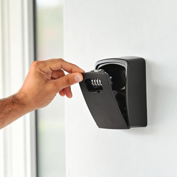 Key Lock Box XXL Wall Mount – Waterproof Outdoor Key Safe with Heavy ...