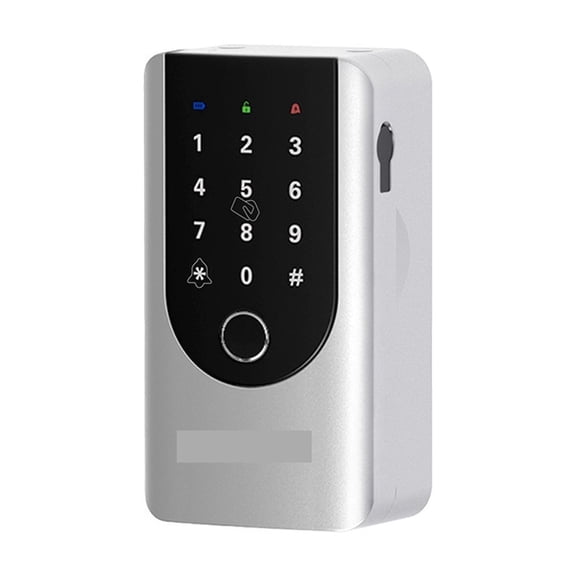 Key Lock Box for House Keys Smart Biometric Unlock Key Safe for Outside Wall-mounted 4 Digit Combination Key Storge Lock ,Easy Installation