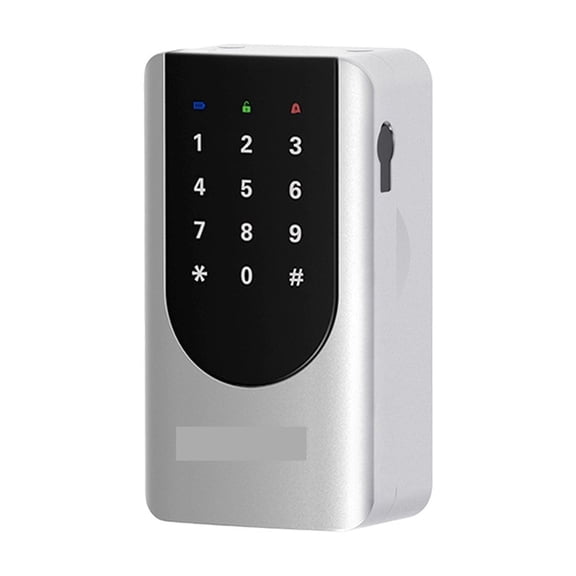 Key Lock Box for House Keys Smart Biometric Unlock Key Safe for Outside Wall-mounted 4 Digit Combination Key Storge Lock ,Easy Installation
