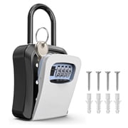 Key Lock Box for Outside,Portable Wall Mount Lockbox, Realtor Lockbox for House Keys Outdoor, Combination Key Hiders to Hide a Key Safe Storage
