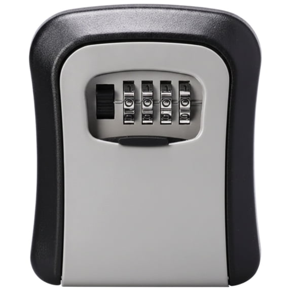 Key Lock Box for Outside, Wall Mounted Security Key Storage, 4 Digit Combination Lockbox