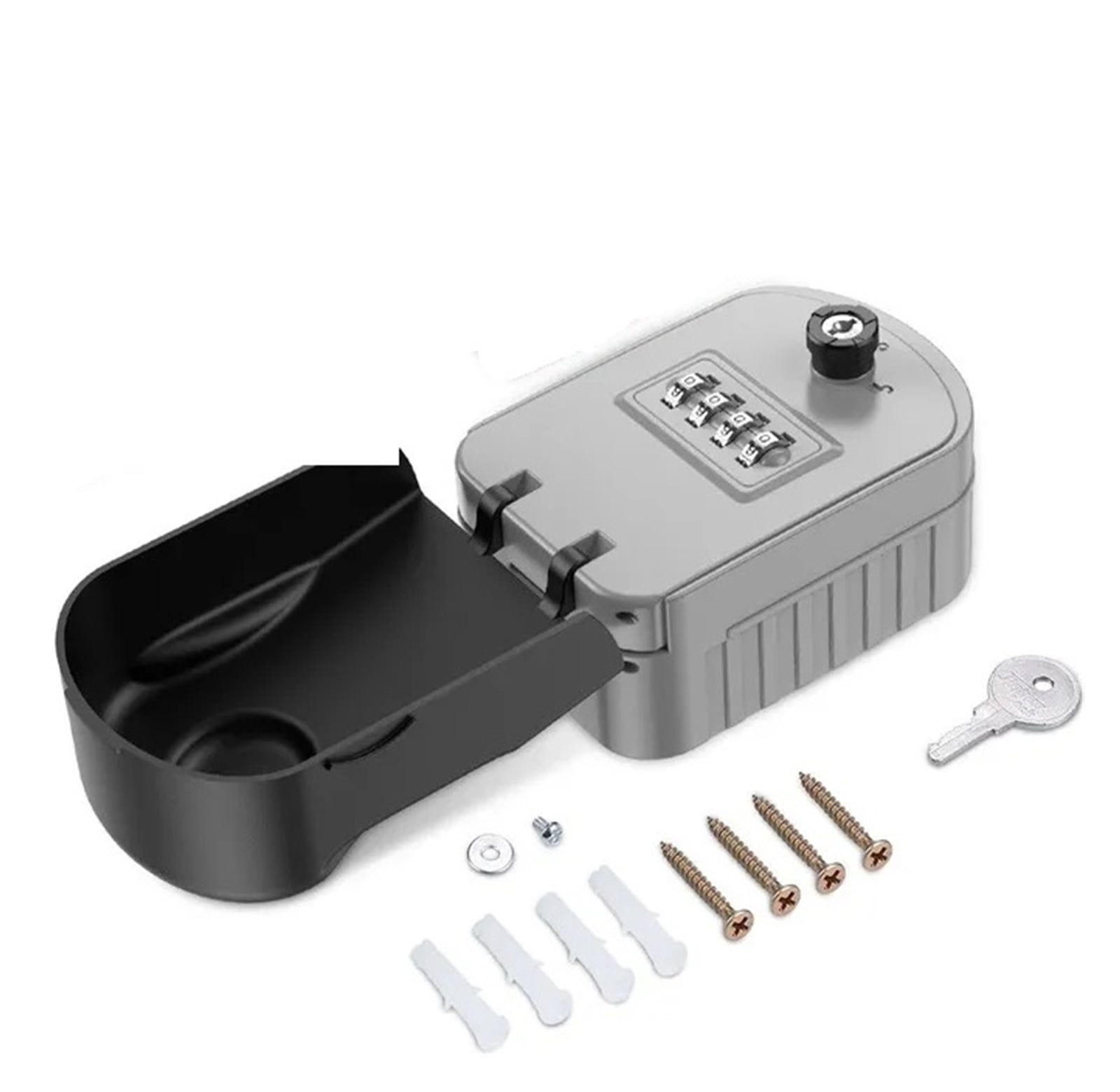Key Lock Box with 4 Digit Combination Spare Key Sturdy Key Safe Box ,House, Apartment, Office Key Storage