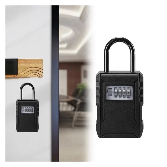 Key Lock Box with Code Security Lock Box Removable Combination Wall Mount Lock Box Safe ,Additional Security