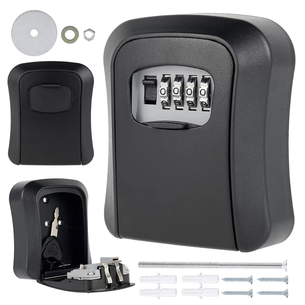 Key Lock Safe Box,Key Lock Box with Code,Lock Box for House key, Safe