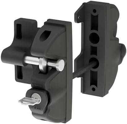 Key Lockable 2 Way Gate Latch,Key Operates on Both Sides of Gate,2 ...