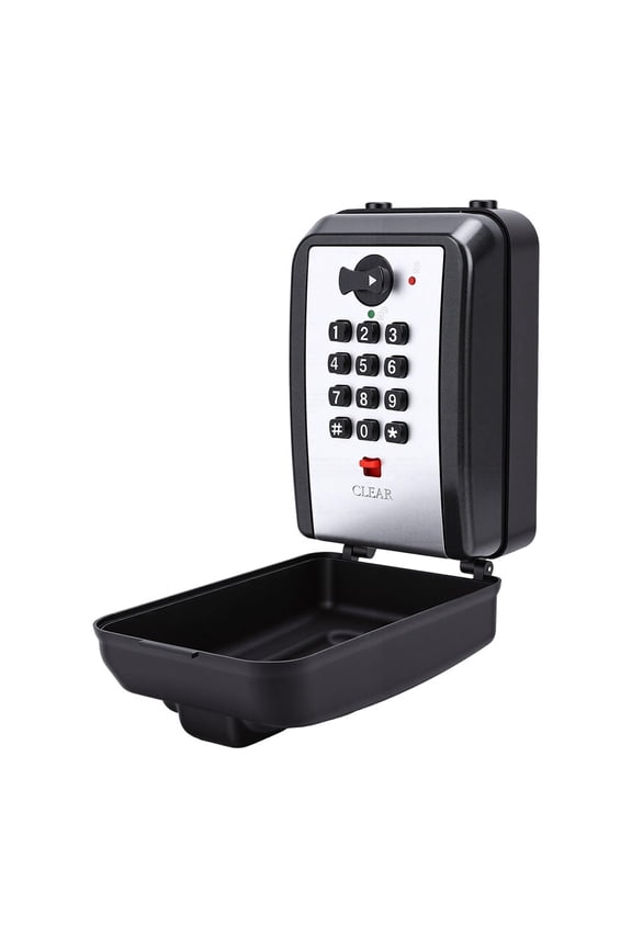 Key Lockbox for Outside,Spare Key Lock Box for Door Handle Waterproof 4 Digit Combination Resettable Code,Upgraded Large Capacity Heavy Duty Lockbox for House Keys, Car Keys, ID Cards