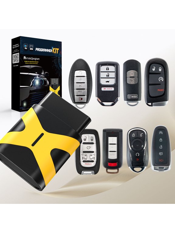 All Key Lost DIY Programmer Replacement for Large Number of car Models/Easy and Safe OBD with No Tool Required/DIY Pairing via Smartphone App (OBD only)