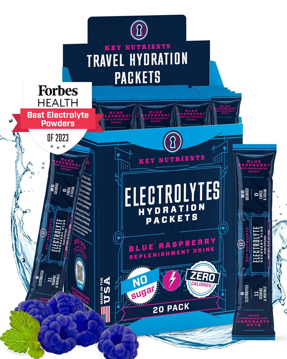 Bitsy's Swish Blue Raspberry Electrolyte and Immunity Sports Drink Mix ...