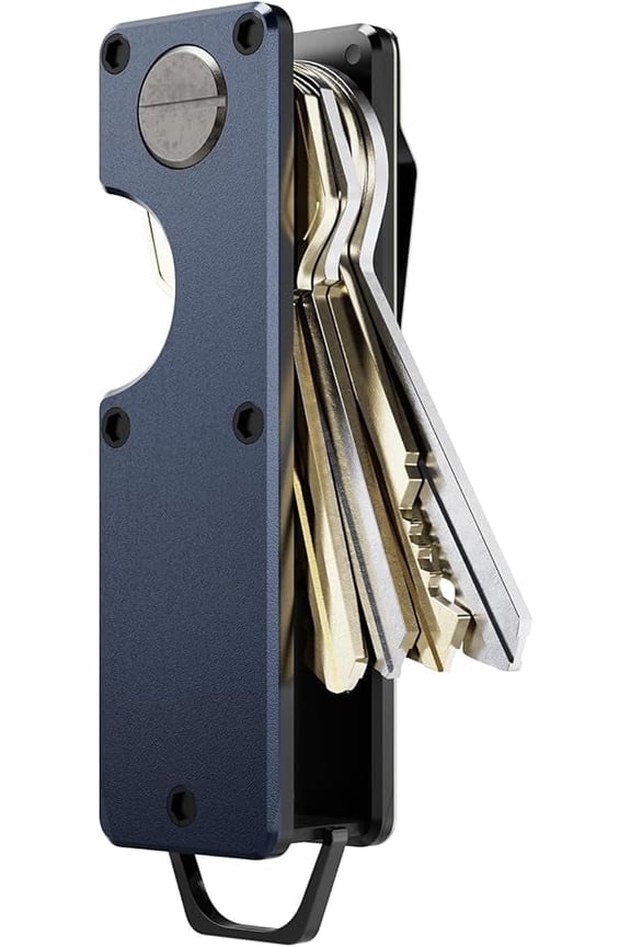 Key Organizer Compact Key Holder Metal Key Chain Minimalist key case key holder for keychain Secures 1-5 Keys