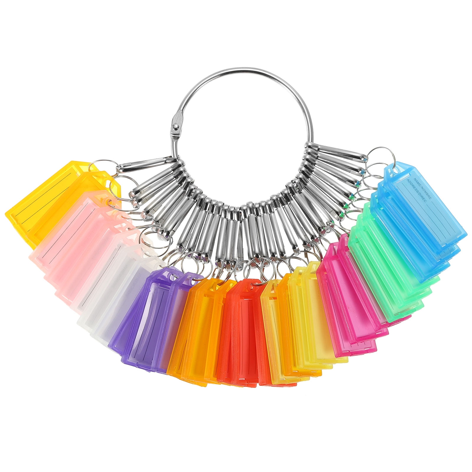 Key Organizer with 30 Individual Spring Hooks and Key Label Tags for