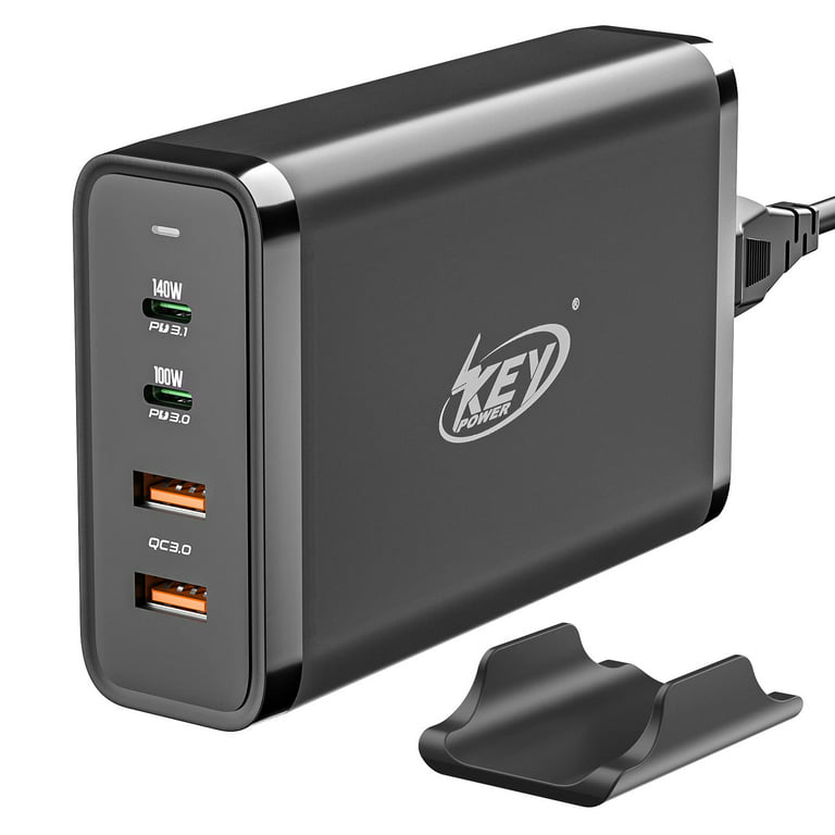 Key Power 245W USB C Charger Station, 140W PD 3.1 GaN Type C Power