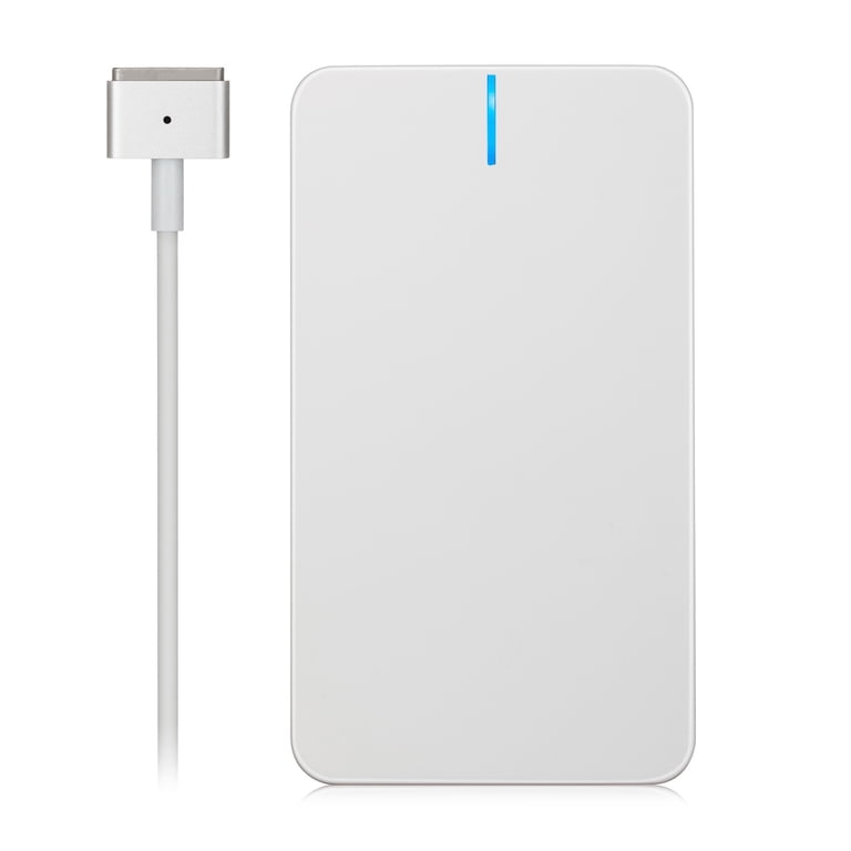White 85-watt charger with T-port for the Macbook Pro (15 inches