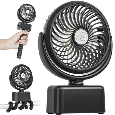 Key Power 6W 3-Speed Oscillating Clip-On Personal Fan